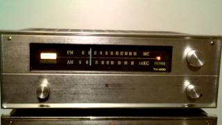 Pioneer SA400 tube amplifier  TX400 tube tuner abc [upl. by Ahteres581]