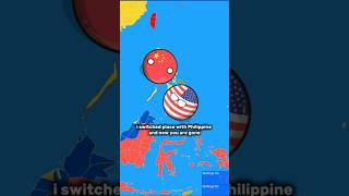 What happened if usa and Philippine switch places 🤔 countryballs shorts geography [upl. by Adele]