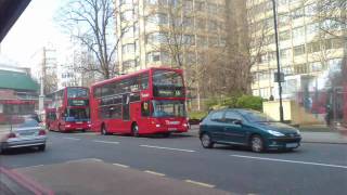 Londyn  Linia 13  Aldwych  Golders Green Station  Scania OmniDekka  12 [upl. by Naivaj175]