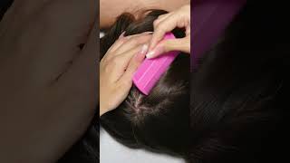 ASMR Relaxing LICE Check Removal and TREATMENT Real Person shorts short asmr [upl. by Shaer]