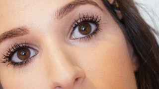 How To Make Your Eyelashes Look Like False Lashes Using Mascara  MonicaBorowik [upl. by Neall]