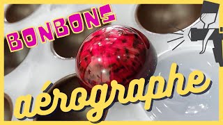 Bonbons Chocolat 🍬 avec Aérographe Pâtisserie 🍫 [upl. by Hesther437]