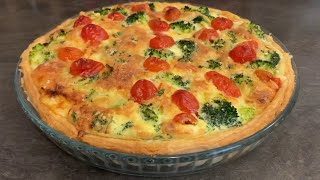 Quiche aux légumes  quiche végétarienne rapide et facile [upl. by Ardnikal]