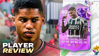 GET HIM NOW 90 EVO RASHFORD PLAYER REVIEW [upl. by Nyrrat312]