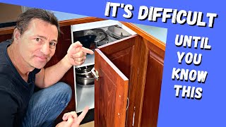 How to adjust a kitchen corner cabinet [upl. by Jerol]