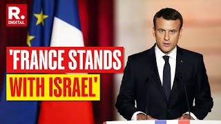 France Committed To Israels Protection Says President Emanuel Macron  Iran Vs Israel War [upl. by Nannek455]