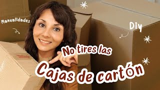 No tires las cajas de cartón como hacer organizador con cajas 📦 manualidades diyprojects diy [upl. by Murvyn479]