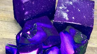 3s a crowd  Purple Palooza  dyed chalk  ASMR [upl. by Dambro]