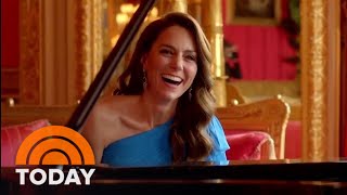 See Kate Middleton show off piano skills at 2023 Eurovision [upl. by Anirtal458]