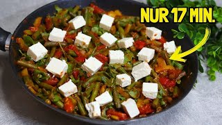 In 17 Minuten fertig Omas einfache Grüne Bohnen Pfanne mit Feta  unglaublich lecker [upl. by Ecnedac]