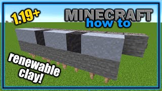 How to Build a SIMPLE Starter CLAY FARM 119  Easy Minecraft Tutorial [upl. by Nnylassej421]