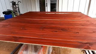 Installing 1x6 Tongue and Groove v board for the ceilings in the porches [upl. by Trebo471]