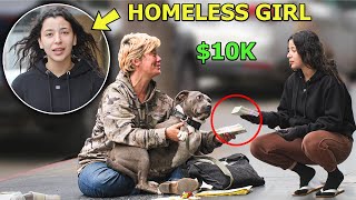 Homeless Girl Asking Strangers for Money Then Gives 1000x What They Gave Her MUST WATCH THIS [upl. by Artinak]