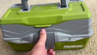 Flambeau Outdoors Hard Tackle Boxes Flambeau 6381TB 1 Tray Hard Tacklebox Review [upl. by Teteak]