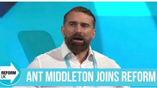 Ant Middleton Joins Reform Party [upl. by Rebmit]