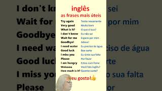 Inglês Aprenda frases mais úteis em inglês para principiantes [upl. by Cad]