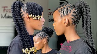 Jinsi ya kusuka NYWELE YA UZI  UTUMBO WA UZI  REAL FAKE TWIST PROTECTIVE HAIRSTYLE 🔥NEW HAIR👆👆 [upl. by Reina]