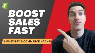 Increase ECommerce Sales with 3 Quick Fixes Perfect for Dropshipping amp Shopify [upl. by Aidiruy]