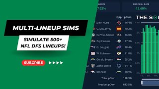 NFL MultiLineup Simulator [upl. by Jenette995]