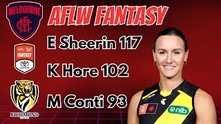 Melbourne Demons vs Richmond Tigers AFLW Fantasy Game Review 2024 [upl. by Juditha]