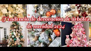 Tendencia de decoracion de arboles de navidad 2024 [upl. by Trab]