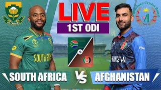 🔴Live Afghanistan vs South Africa 1st ODI  Live Cricket Score amp Commentary [upl. by Skipton]