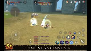 Silkroad Origin Mobile  80 Level Chinese PvP Spear vs Glaive [upl. by Ahsinot]