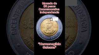 719 MONEDA DE 5 PESOS CONMEMORATIVA quotHERMENEGILDO GALEANAquot [upl. by Aisayn]