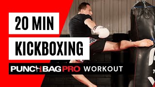 Ultimate 20 Minute Kickboxing Punch Bag Workout  Train 24 Combos [upl. by Conal724]