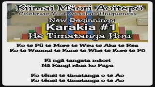 Karakia 1🎤Tutorial New Beginnings  He Timatanga Hou [upl. by Aehsal938]