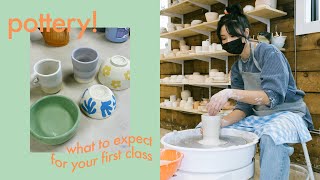 POTTERY First Time Taking a Ceramic Class  Tips  What to Expect [upl. by Muna]