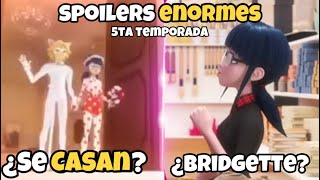 Ladybug y Chat Noir SE CASAN y APARECE quotBridgettequot en NUEVOS SPOILERS de la 5ta Temporada de Ladybug [upl. by Zehc]