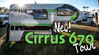 Cirrus 670720 Tour The new lightweight short bed truck camper [upl. by Hgielime]