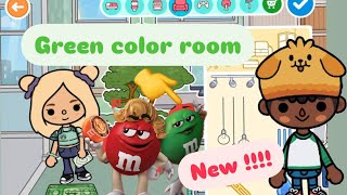 IS NEW TREND TOCA BOCA WORLD  MY GREEN ROOM 💚💚💚 [upl. by Perot632]