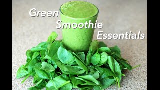 BananaBlueberrySpinach Green Smoothie A Beginners Guide to Green Smoothie Essentials [upl. by Nicolle]