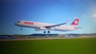 Swissair Flight 320  emergency Animación [upl. by Jovitah]