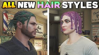 GTA Online All New Hairstyles Male amp Female Characters The Chop Shop Winter DLC [upl. by Nnateragram146]