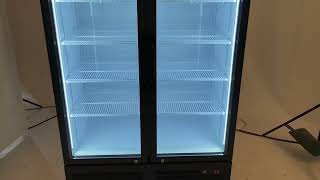 BODEGAcooler Commercial Refrigerator 2 Glass Doors Display Refrigerator Merchandiser 354 Cu Ft [upl. by Kippar]