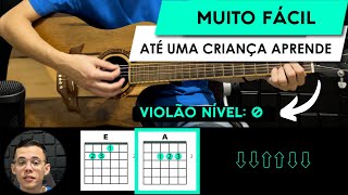 Primeiro Louvor No Violão Com 2 Acordes Fáceis  NÍVEL 0  AULA 1  VIOLÃO PARA INICIANTES [upl. by Alejandrina225]