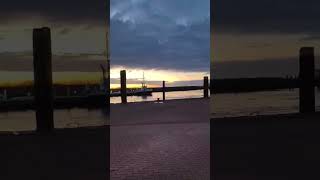 norderney  Sonnenaufgang im November am Hafen [upl. by Ellehsim]