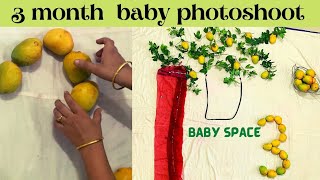 Three months baby photoshoot ideassummer season theme baby photoshoot 🤩 [upl. by Mukund]