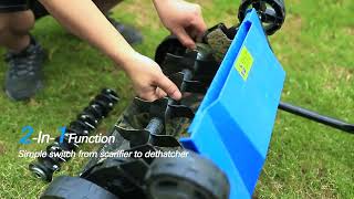 16 Inch Corded Electric Dethatcher amp Scarifier [upl. by Timothea362]