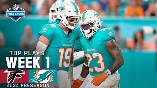 Miami Dolphins Top Plays vs Atlanta Falcons  2024 Preseason Week 1 [upl. by Nedia472]