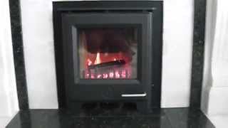 Woodwarm Fireblaze 5kw Inset Defra stove [upl. by Adnauqahs]