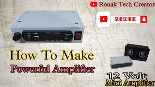 Powerful Amplifier 🔥 How To Make Amplifier At Home  Using PAM 8610 Board  Very Cheap Price [upl. by Lexy987]