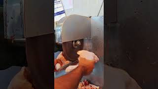 Amazing way to cutting chicken by machine [upl. by Newel684]