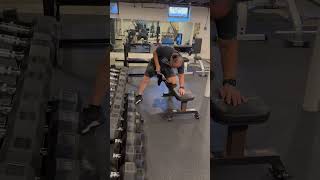 The 74 year old Coach did his first set of Bent Over Rows with the 60 lb dumbbell for 12 reps [upl. by Francois]