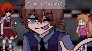 Death Threats Meme  HUMAN FNAF  read description ⚠️ William Afton [upl. by Dyun]