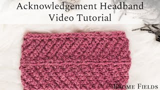 Chevron Headband Knitting Pattern Video Tutorial [upl. by Leira]