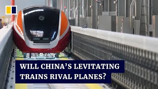 China tests highspeed magnetic levitation train that could move as fast as a plane [upl. by Hoppe]